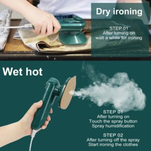 Portable Mini Electric Steam Iron - Handheld Garment Steamer